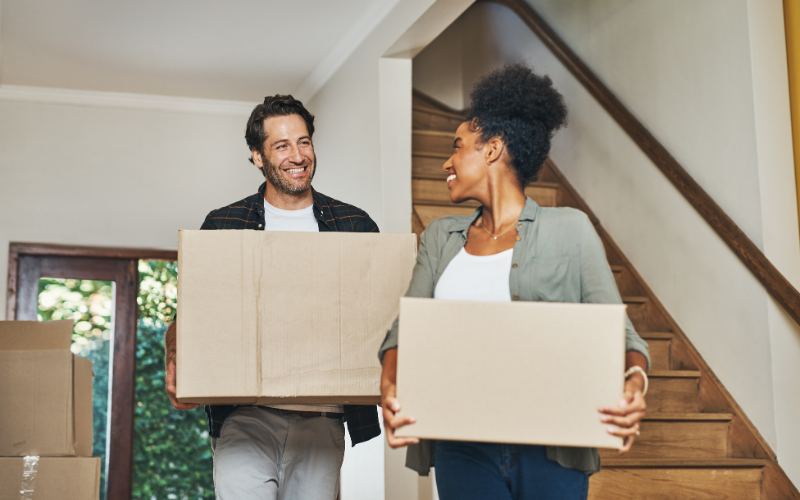 Personal Insurance 1 Two homeowners discussing Arizona personal insurance coverage